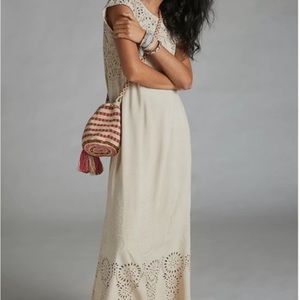 Anthropologie Tiny maxi eyelet dress NWT